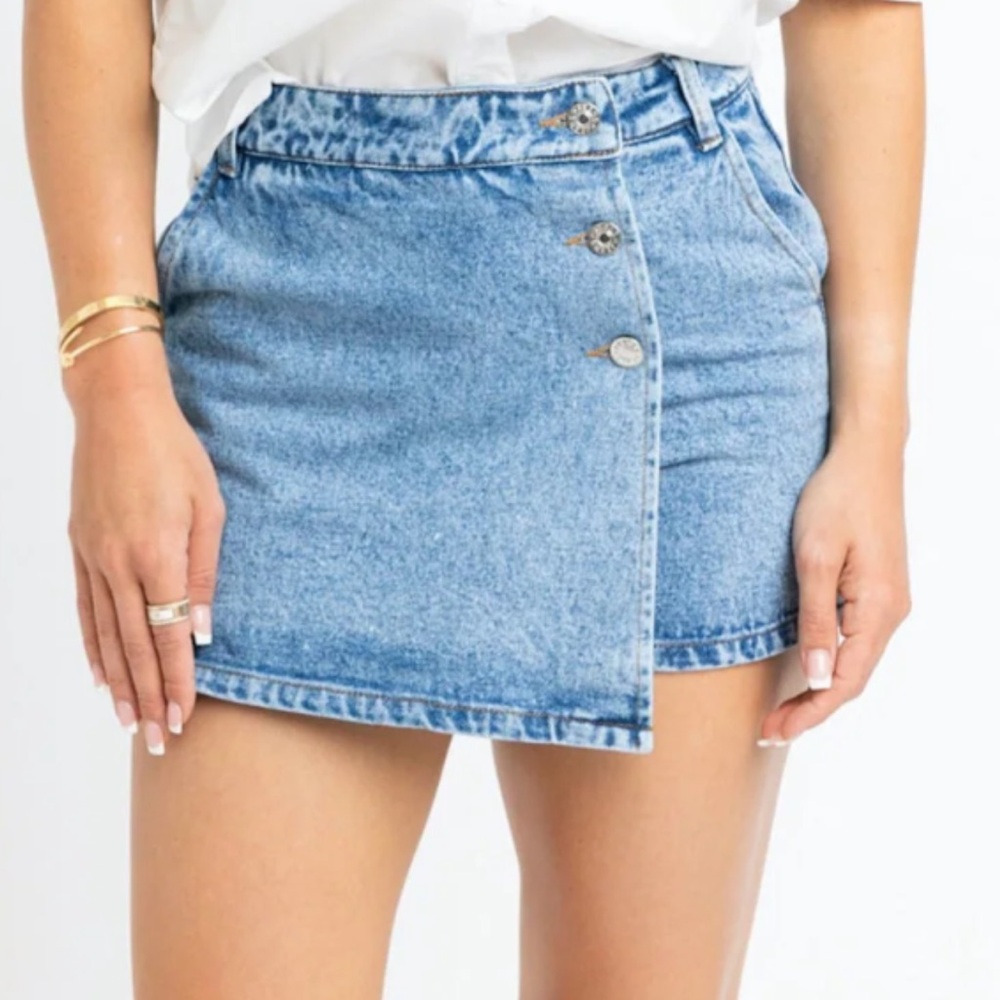 Karlie Denim Skort